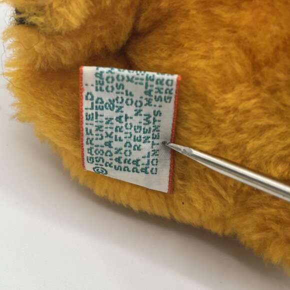 Vintage Garfield  Cat Sitting Plush Stuffed Animal Dakin 5” Mini - Picture 8 of 9